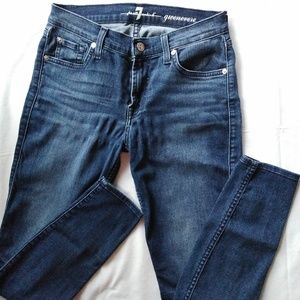 7 for all mankind guenevere skinny jeans,  size 27